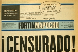 Fortín Mapocho: n° 305, 12 de septiembre de 1984
