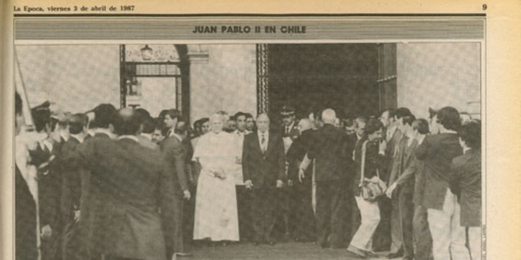 El Papa estuvo ayer 44 minutos a solas con Pinochet en La Moneda