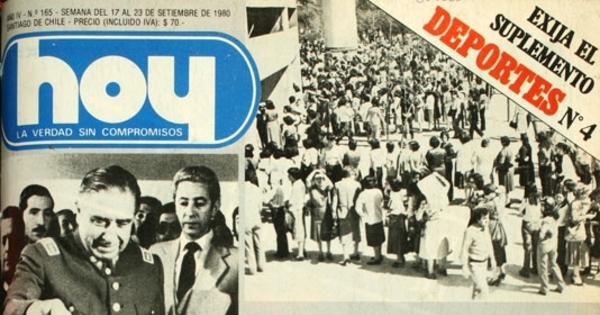 Hoy: n° 165, 17 al 23 de septiembre de 1980