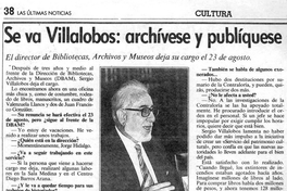 Se va Villalobos, archívese y publíquese
