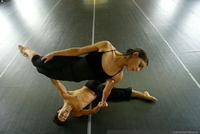 Paola Moret y Jorge Carreño, bailarines del BANCH, 2003