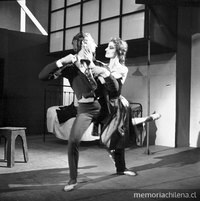 "El Mandarín Maravilloso", Octavio Cintolesi, Ballet de Arte Moderno 	(BAM), Teatro Municipal, 1961
