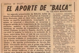 El aporte de BALCA