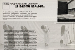El centro en el sur : Grupo de Danza Calaucán
