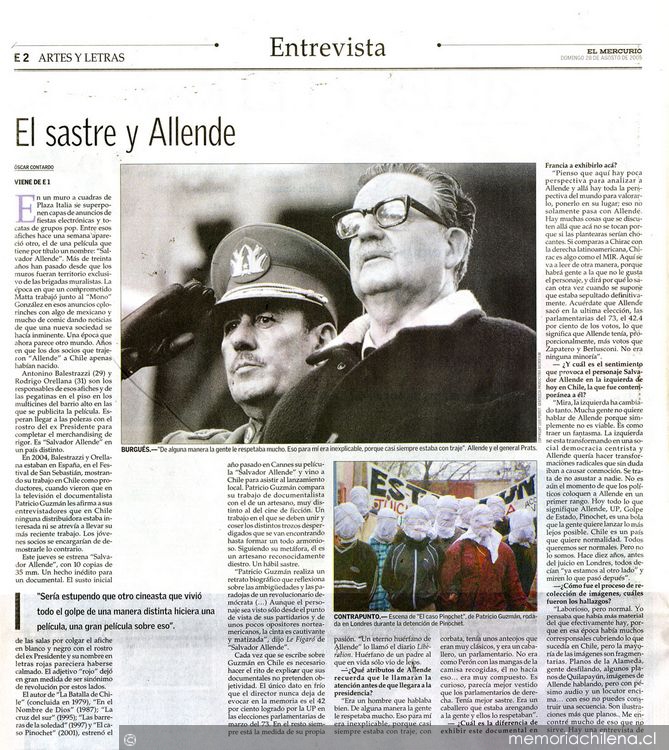 El sastre y Allende