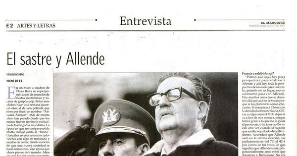 El sastre y Allende