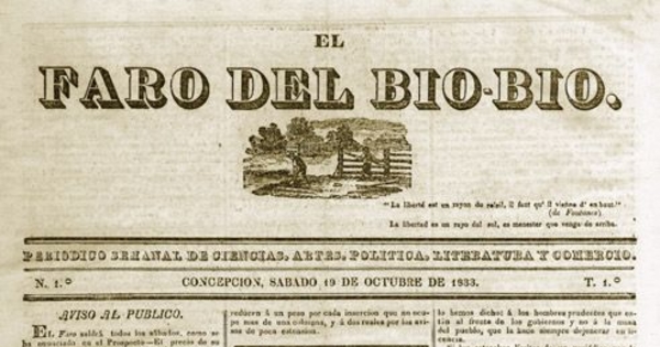 El Faro del Bío-Bío : n° 1, 19 de octubre de 1833