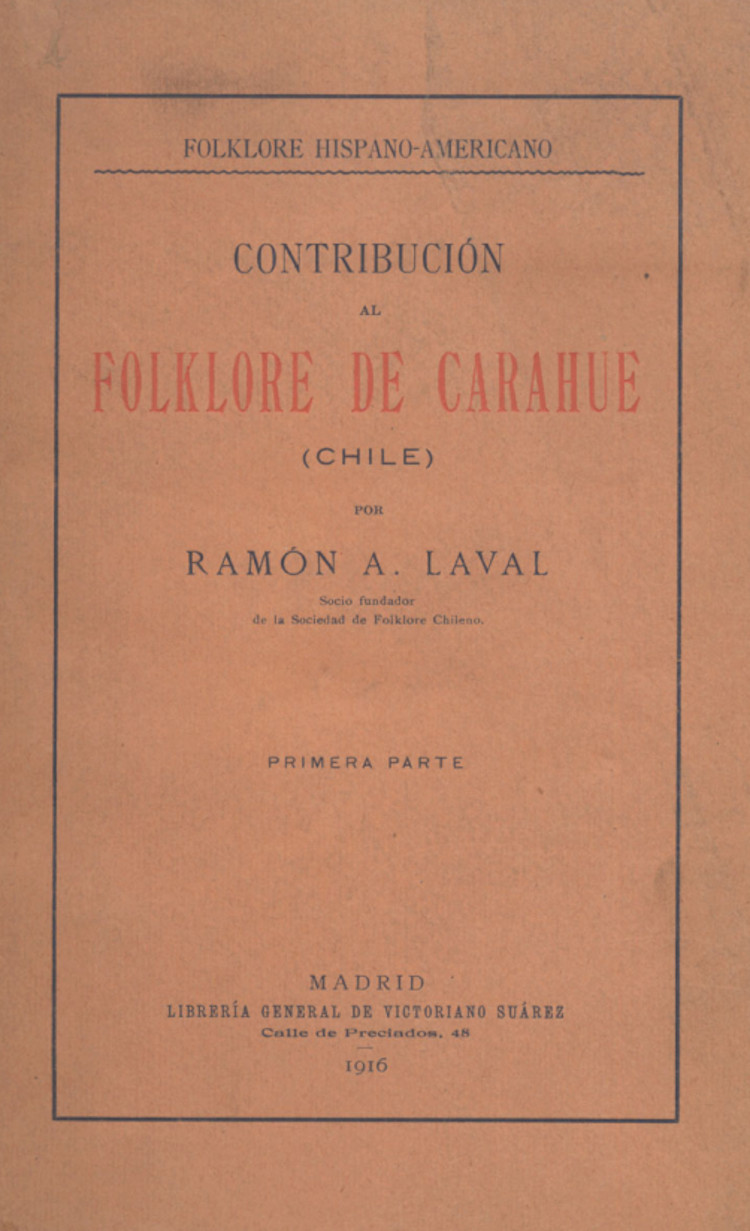 Contribución al folklore de Carahue