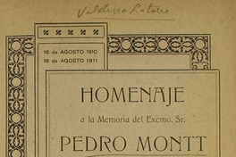 Ultimos días del Presidente Don Pedro Montt: memorias íntimas del inspector de palacio