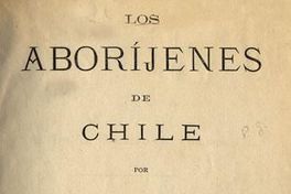 Los aboríjenes de Chile