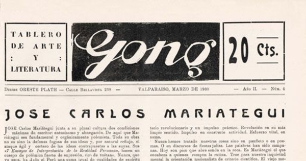 Gong : año 2, n° 4, marzo de 1930
