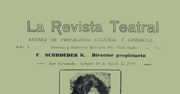 La revista teatral : n° 1, 1929