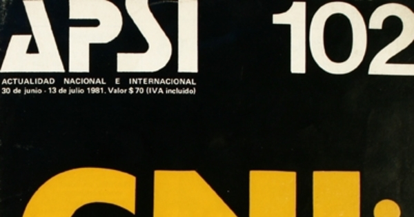 Apsi: n° 102-109, junio de 1981 a julio de 1982