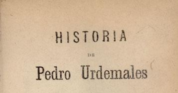 Historia de Pedro Urdemales