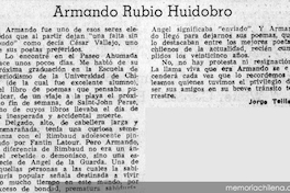 Armando Rubio Huidobro