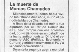 La Muerte de Marcos Chamudes