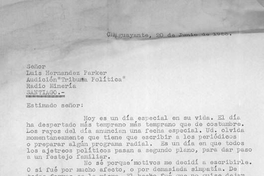 Selección de cartas de auditores, dirigidas a Hernández Parker, 1953-1960