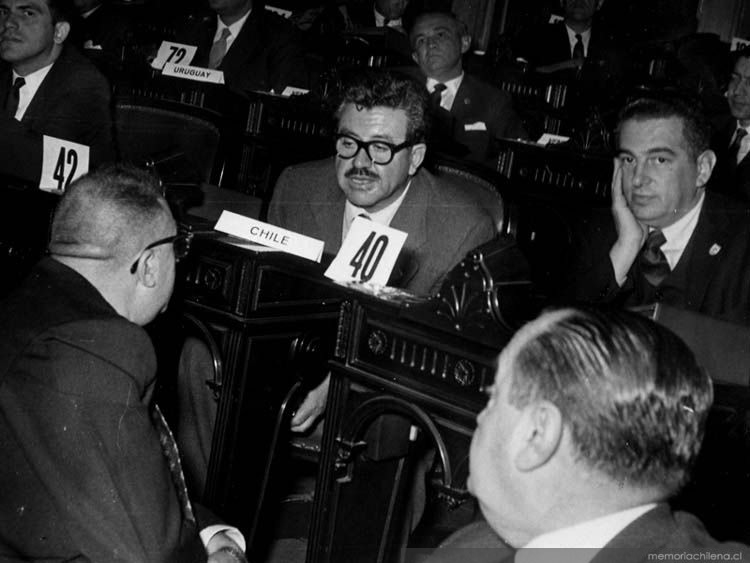 Luis Hernández Parker en Naciones Unidas junto a Carlos Valenzuela