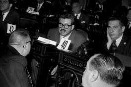 Luis Hernández Parker en Naciones Unidas junto a Carlos Valenzuela