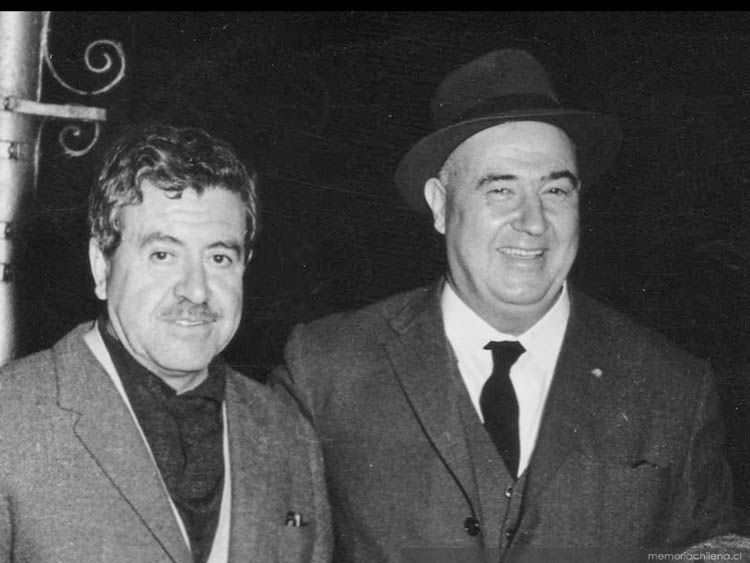 Hernández Parker con Guillermo del Pedregal, 1957