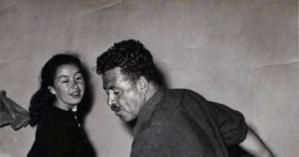 Luis Hernández Parker con su hija Ety, 1951