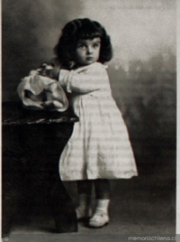 Matilde Pérez Cerda en su infancia