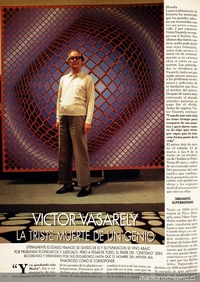 Raramente Descripción mariposa Víctor Vasarely - Memoria Chilena, Biblioteca Nacional de Chile