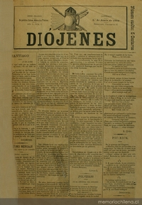 Diójenes: año 1, nº 1-87, 1 junio de 1884-30 de enero de 1885