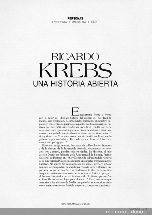 Ricardo Krebs una historia abierta