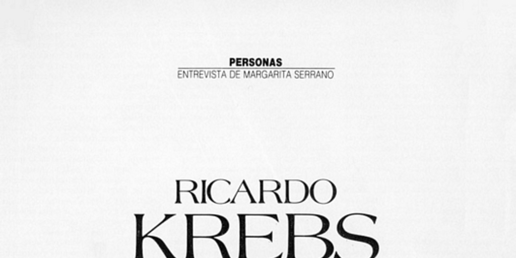 Ricardo Krebs una historia abierta