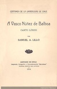 A Vasco Núnez de Balboa : canto lírico