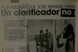 Por asesinato de José Miguel Parada un clarificador no a la impunidad