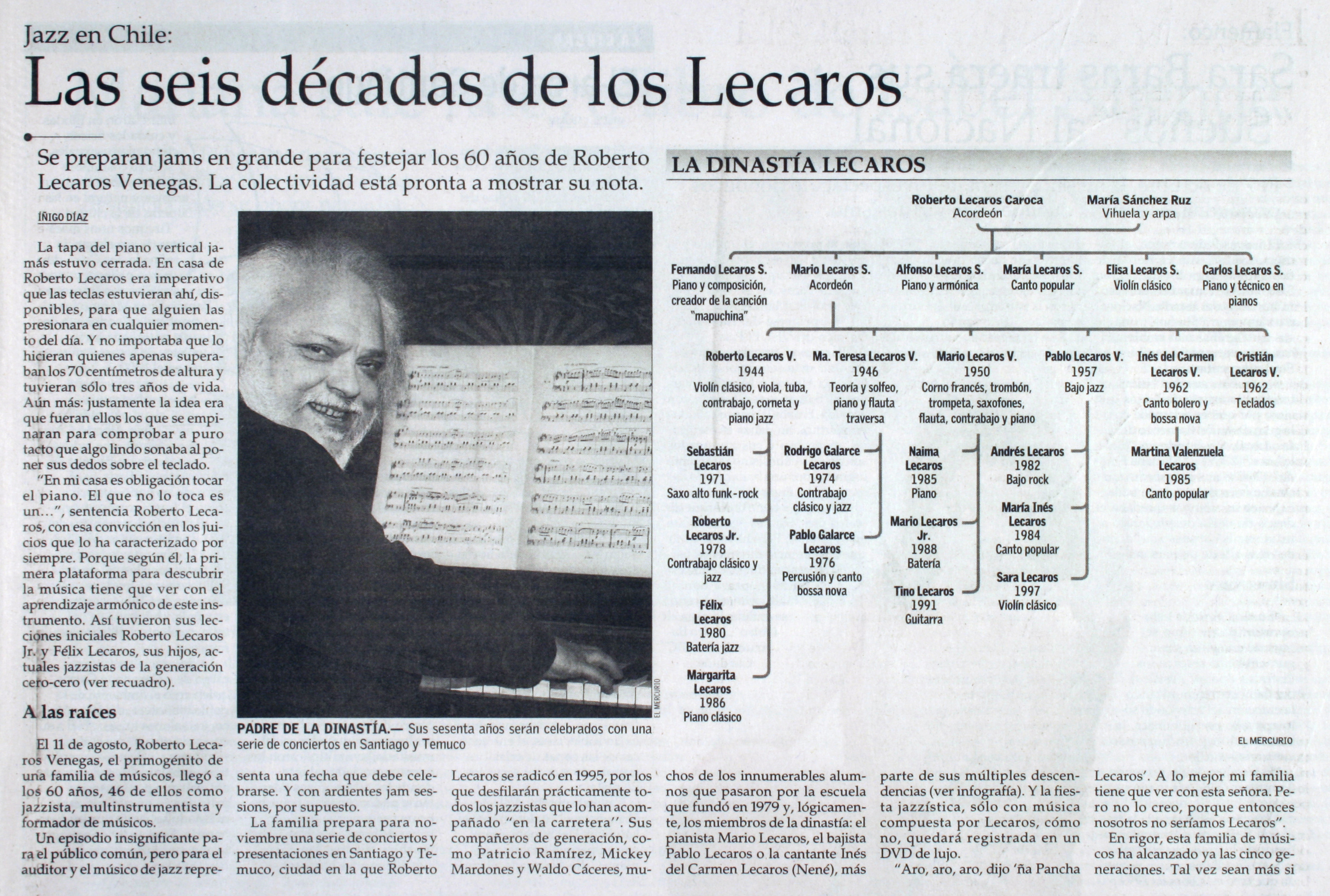 Las seis décadas de los Lecaros