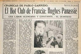 El Hot Club de Francia, Hughes Panassié. Crónicas de Pablo Garrido