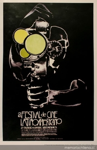 Afiche del Segundo Festival de Cine Latinoamericano, 1970