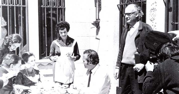 Aldo Francia durante el rodaje de "Ya no basta con rezar", ca. 1971