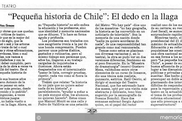 "Pequeña historia de Chile", el dedo en la llaga