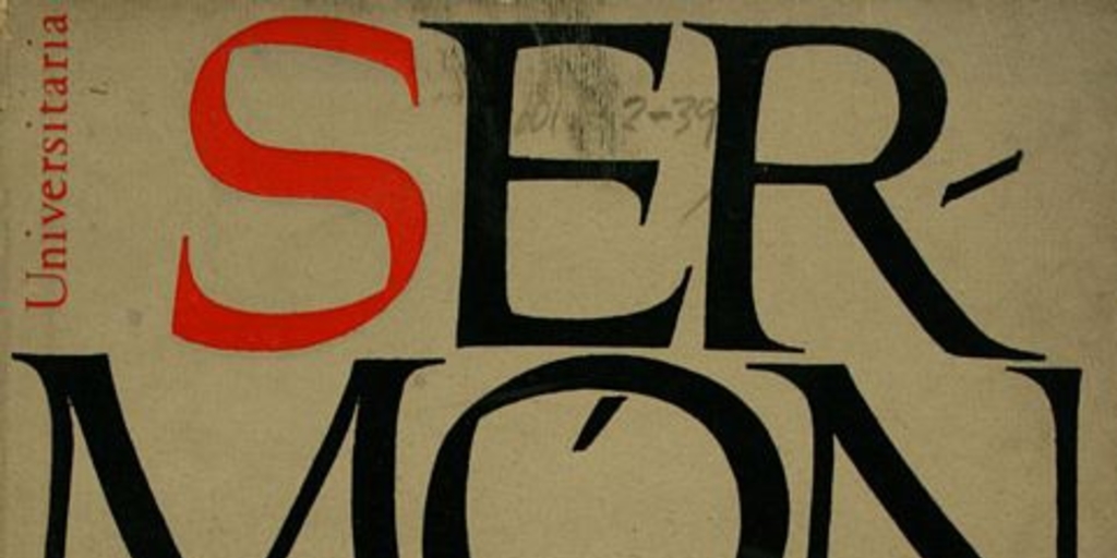 Portada de Sermón de la montaña, diseñada por Mauricio Amster, 1974