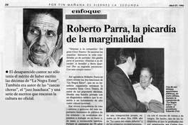Roberto Parra, la picardía de la marginalidad