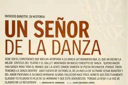 Patricio Bunster, su historia : un señor de la danza