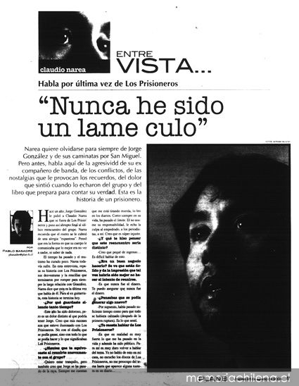 Claudio Narea habla por última vez de Los Prisioneros: "Nunca he sido un lame culo"