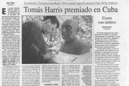Tomás Harris premiado en Cuba
