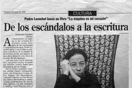 De los escándalos a la escritura