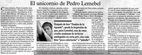 El unicornio de Pedro Lemebel