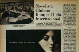 Novelista chileno rompe hielo internacional