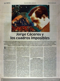 Jorge Cáceres y los cuadros imposibles