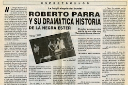 Roberto Parra y su dramática historia de la negra Ester