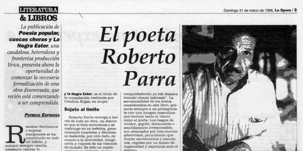 El poeta Roberto Parra