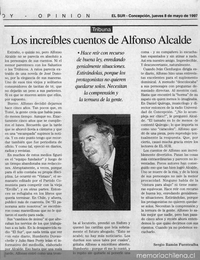 Los increíbles cuentos de Alfonso Alcalde