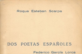 Dos poetas españoles : Federico García Lorca, Rafael Alberti